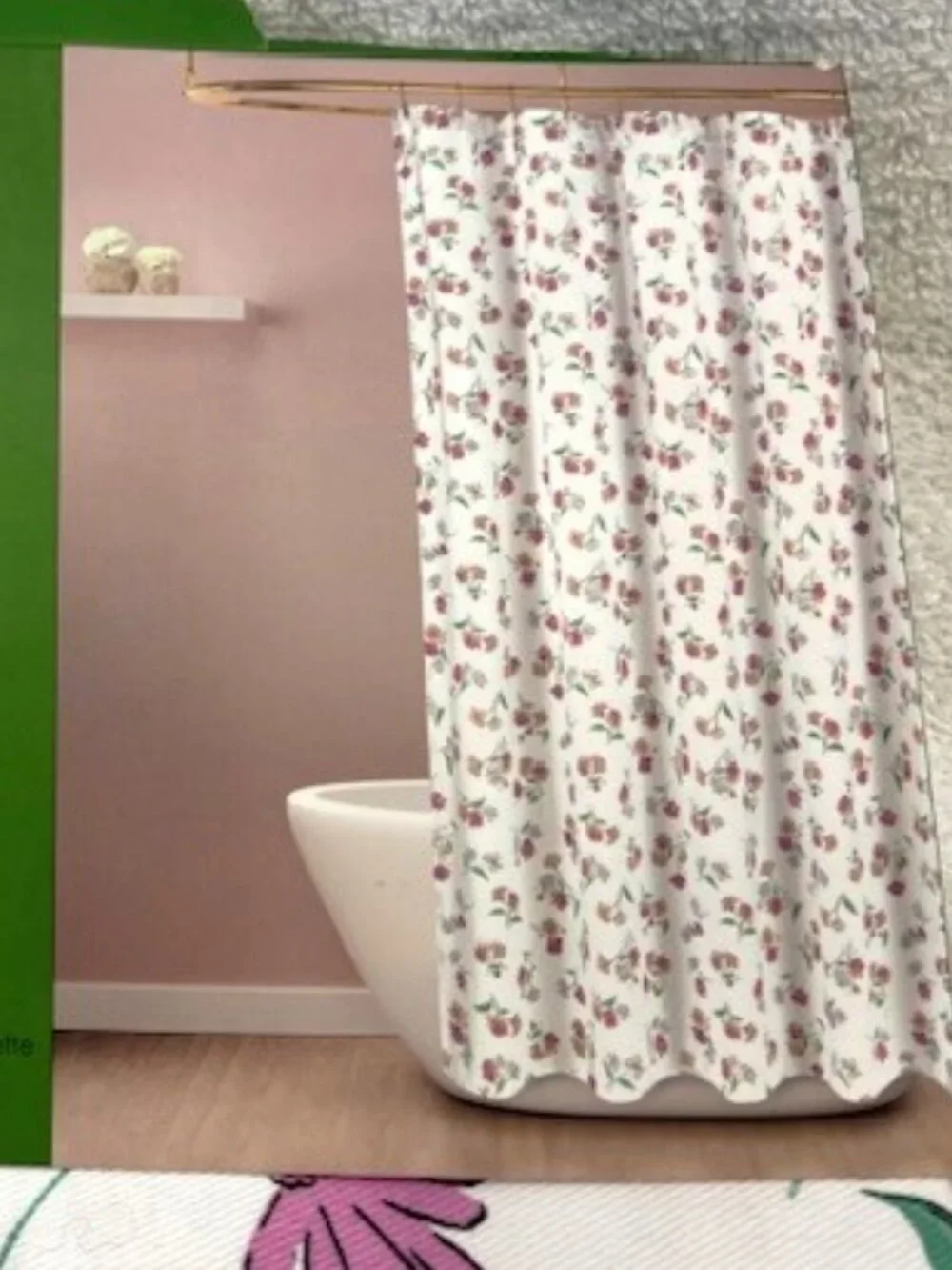 kate spade New York fabric shower curtain in 